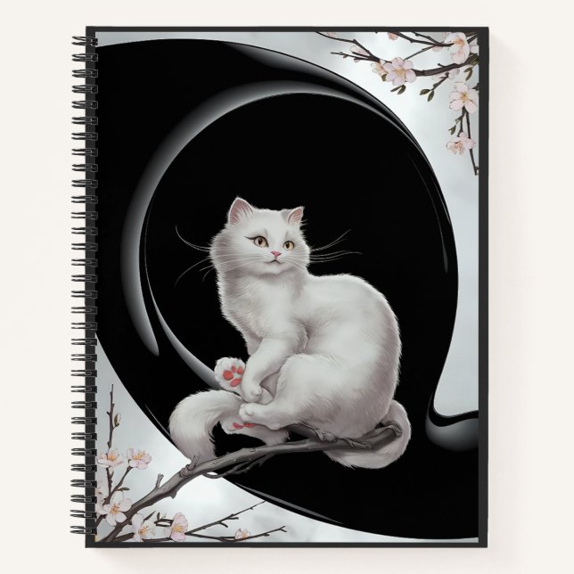 Japanische Katze im ukio-Stil Notizbuch (Vorderseite)