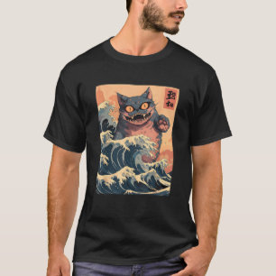Japanische Katze Lover Harajuku Anime Style Katze  T-Shirt