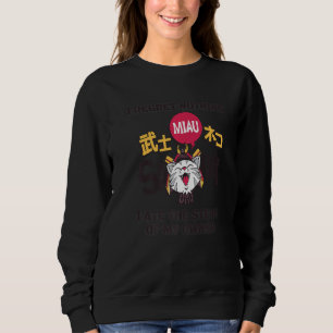 Japanische Katze Samurai Katana Sameowrai Katana K Sweatshirt