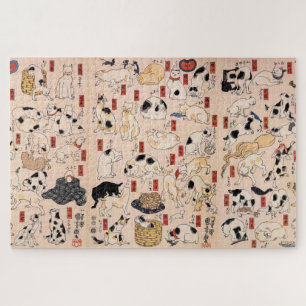 Japanische Katzen der Edo-Ära, Kuniyoshi, Ukiyo-e