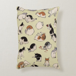 Japanische Katzen (farbänderbar) Dekokissen