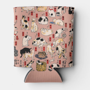 Japanische Katzen Ukiyo-e Funny kitty Dosenkühler