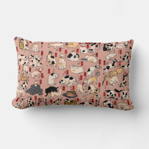 Japanische Katzen Ukiyo-e Funny kitty Lendenkissen