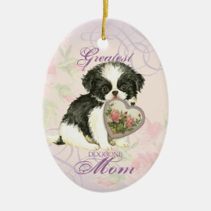 Japanische Keramik Herzliche Mama Keramik Ornament
