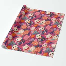 Japanische Kimono Fabric-Verpackung Geschenkpapier