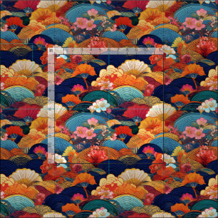 Japanische Kimono-inspirierte Ware Stoff