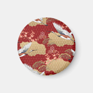 Japanische Kimono-Kirschblüten Magnet