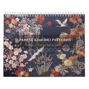 Japanische Kimono-Muster Wandkalender