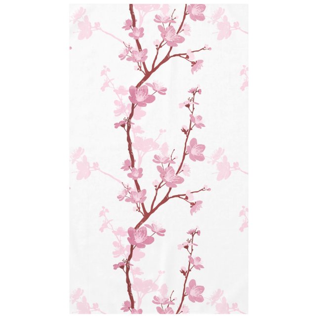 Japanische Kirschblüte, sanfte rosa Blume, Tischdecke (Vorderseite)