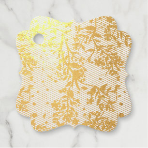 Japanische Kirschblüten in Gold Vielen Dank Geschenkanhänger