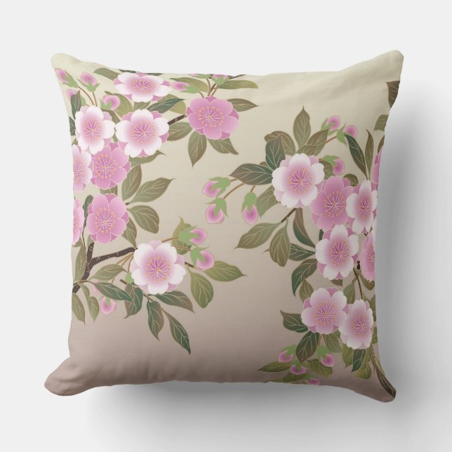Japanische Kirschblüten Kissen (Vorderseite)