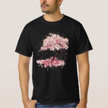 Japanische Kirschblüten-Sakura-Baum-Wasserfarben-K