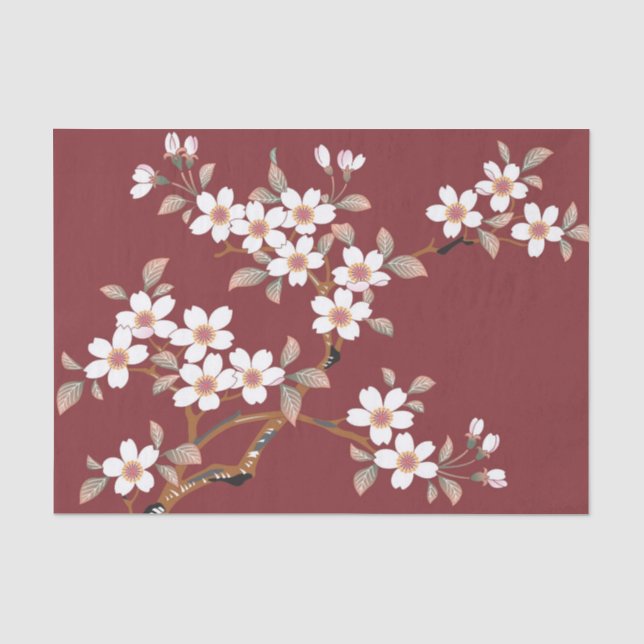 Japanische Kirschblüten Seidenpapier (Vorderseite)