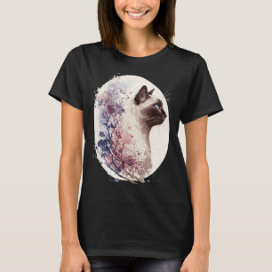 Japanische Kirschblüten-Siamesen-Katzenrasse Sakur T-Shirt