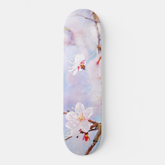 Japanische Kirsche - Sakura in Bloom Skateboard (Vorderseite)