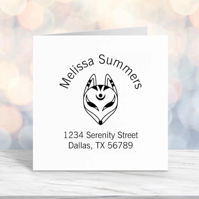 Japanische Kitsune Fox Mask Arch-Adresse Permastempel (Von Creator hochgeladen)