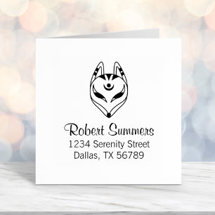 Japanische Kochnische Fox Maske-Adresse Permastempel