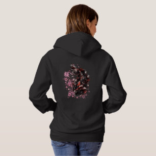 Japanische Koi-Fische Sakura Kirschblüten Frauen Hoodie