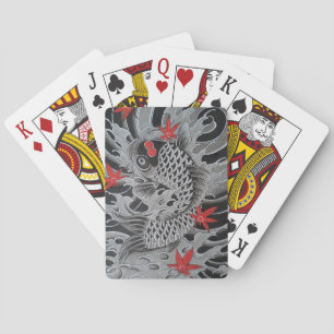 Japanische Koi-Fische Spielkarten