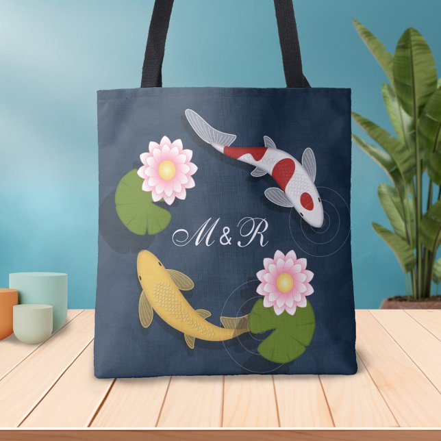 Japanische Koi Fish Monogram Tasche (Von Creator hochgeladen)