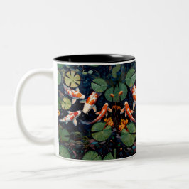 Japanische Koi-Tasse Zweifarbige Tasse