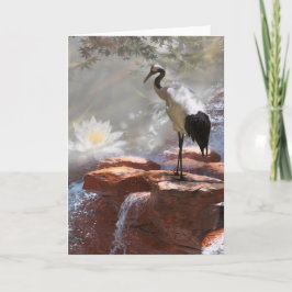 Japanische Krane "Langlebigkeit" Karte