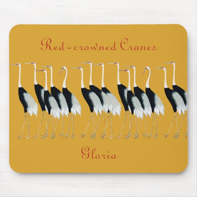 japanische Krane, Mousepad (Vorne)