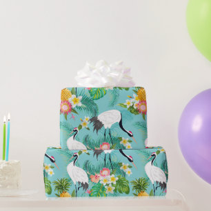 Japanische Kraniche Geschenkpapier