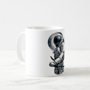 Japanische Kriegerin im Astronauten-Anzug Kaffeetasse