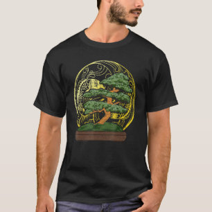 Japanische Kultur Ästhetik Zen Buddhistischer Fisc T-Shirt