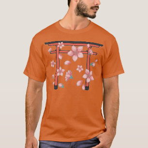 Japanische Kultur Sakura Rosa Blume Blossom Kirsch T-Shirt