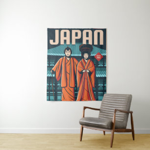 Japanische Kultur Wandteppich