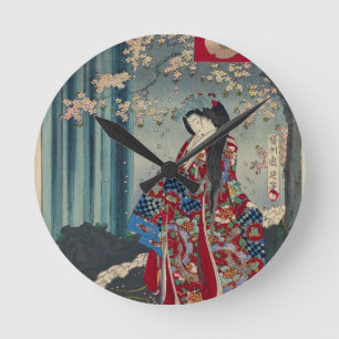 Japanische Kunst-cooler Klassiker Runde Wanduhr