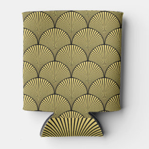 Japanische Kunst-Deco: Black Gold Design Dosenkühler