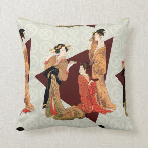 Japanische Kunst-Entwurfs-Wurfs-Kissen Kissen