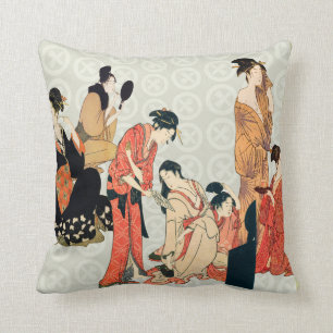 Japanische Kunst-Entwurfs-Wurfs-Kissen Kissen