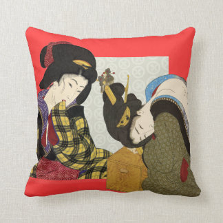Japanische Kunst-Entwurfs-Wurfs-Kissen Kissen