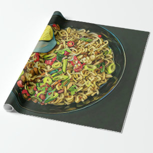 Japanische Kunst für Lebensmittelliebhaber Geschenkpapier