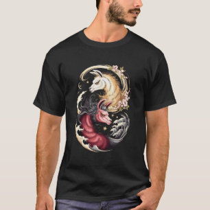Japanische Kunst Lama Gute und Teufel Lamas T-Shirt