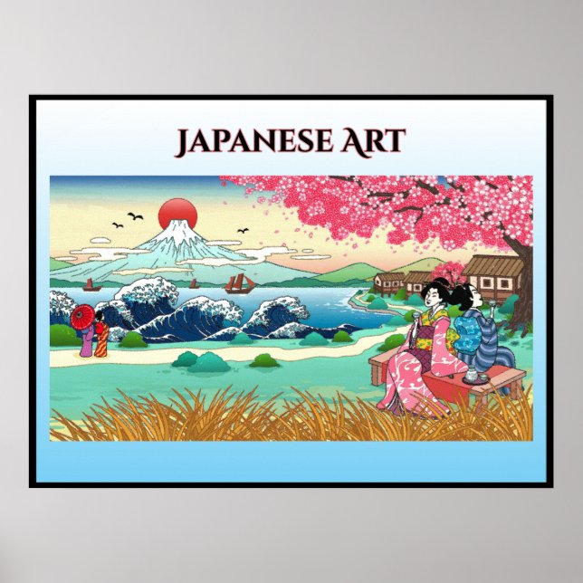 Japanische Kunst Poster (Vorne)