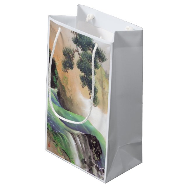 Japanische Kunsthandtasche Kleine Geschenktüte (Rückseite Schrägansicht)