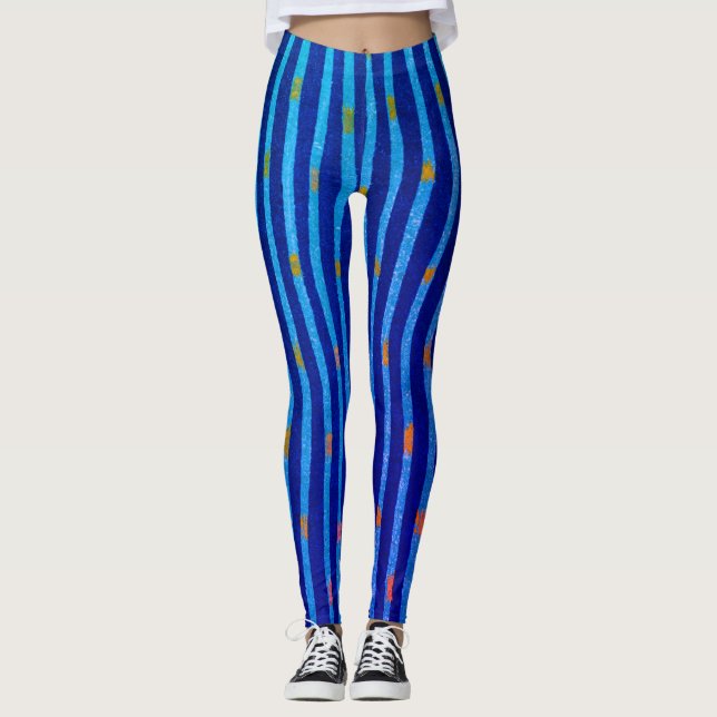 JAPANISCHE KÜNSTLER KORIN PATTERNS DRUCKTE LEGGING LEGGINGS (Vorderseite)