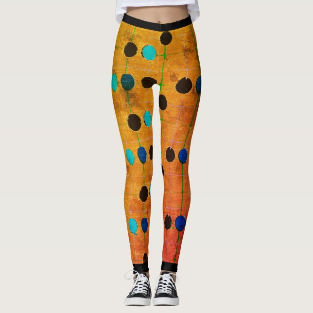 JAPANISCHE KÜNSTLERIN KORIN PATTERN DRUCKTE LEGGIN LEGGINGS (Vorderseite)