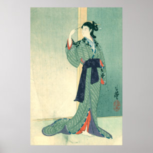 Japanische Kurtisane (Leinwand) Poster