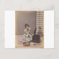 Japanische Lady Geisha Vintag Art