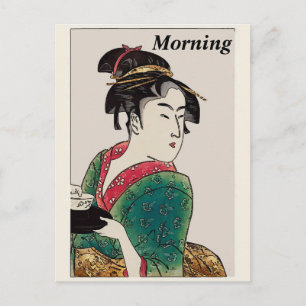 Japanische Lady, Postkarte