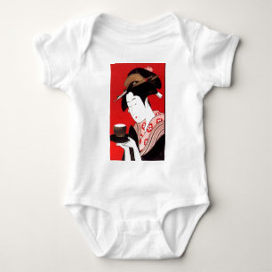Japanische Lady Tea Bewirtung der Zeremonie Kunstd Baby Strampler