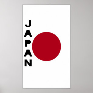 Japanische Landesflagge Poster