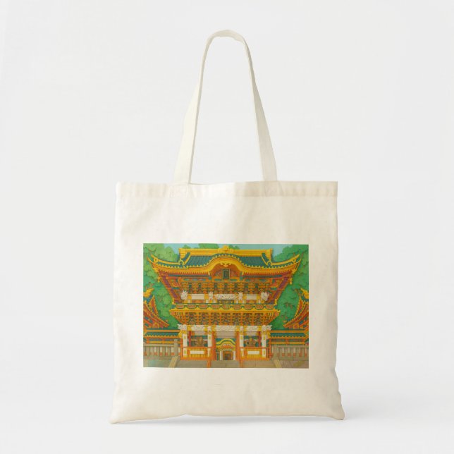 JAPANISCHE Landschaft | Yomeimon Gate | Papierschn Tragetasche (Vorne)
