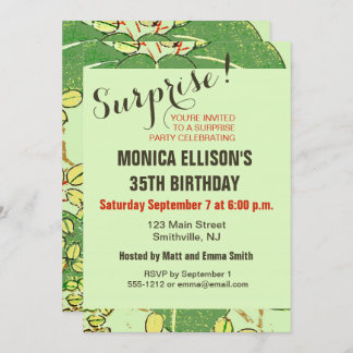 Japanische Leaf Floral Botanisches Kunstmuster Einladung